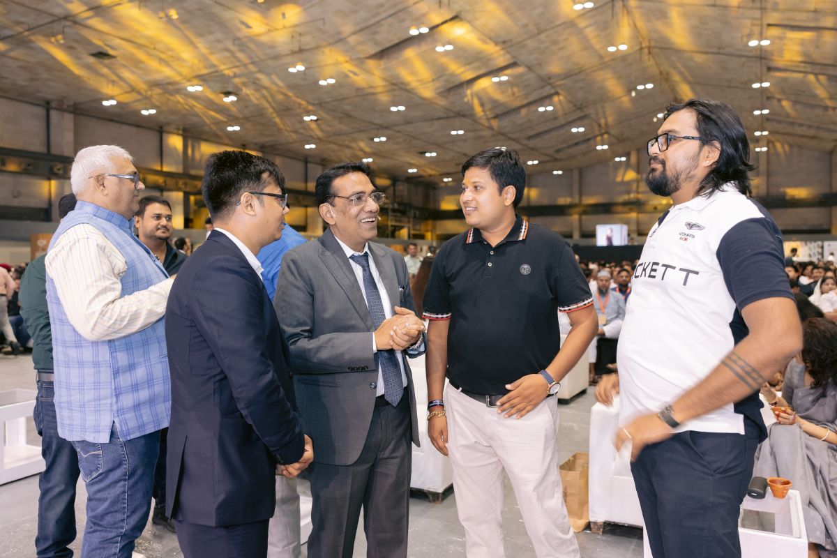 Business networking at the fair